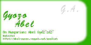 gyozo abel business card